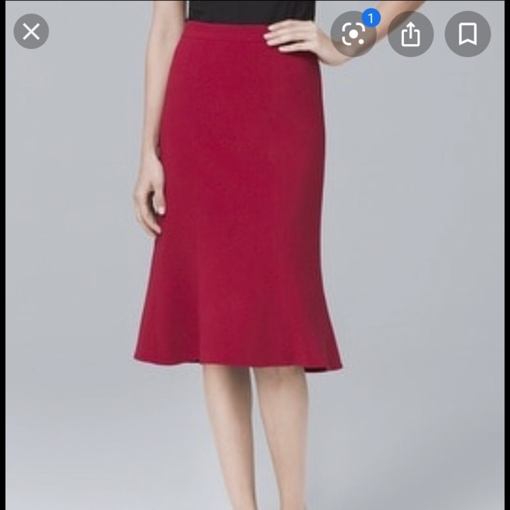 White House black market skirt with flare size 2